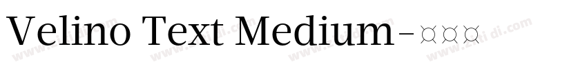 Velino Text Medium字体转换 Velino Text Medium字体转换